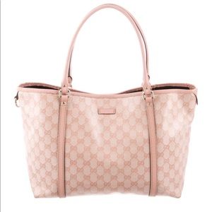 Gucci Pink Crystal GG Tote